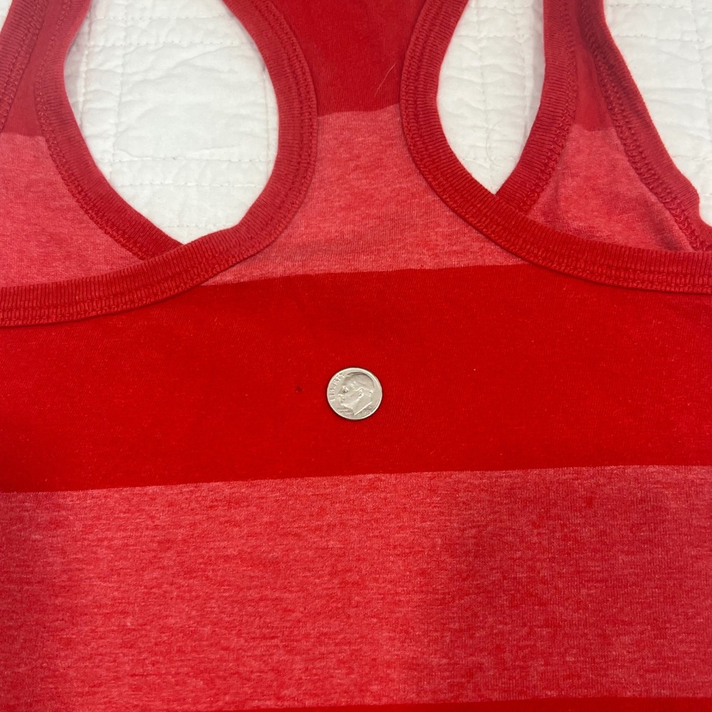 Soffe Georgia Bulldogs Racerback Tank Red Striped Uga Graphic Womens Small *NOTE - Picture 8 of 9